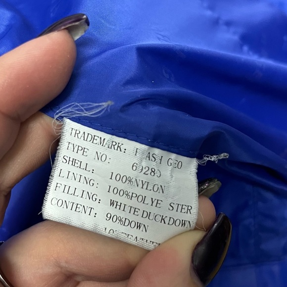 ⬇️$280 Flash Geo purple duck down winter jacket size M - Picture 3 of 4